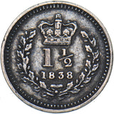 1838 Threehalfpence - Victoria British Silver Coin - Nice