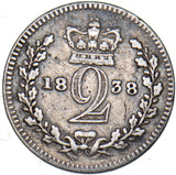 1838 Maundy Twopence - Victoria British Silver Coin