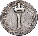 1709 Maundy Penny - Anne British Silver Coin - Nice