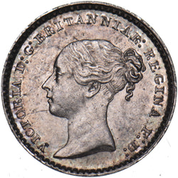 1847 Maundy Penny - Victoria British Silver Coin - Superb