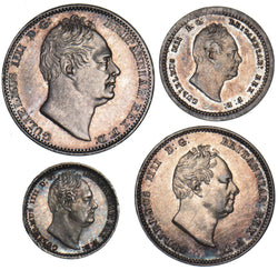 1831 Maundy Set - William IV British Silver Coins - Very Nice