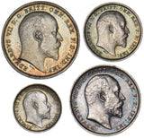 1904 Maundy Set - Edward VII British Silver Coins - Superb