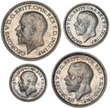 1936 Maundy Set - George V British Silver Coins - Superb
