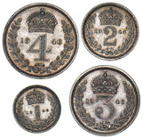 1946 Maundy Set - George VI British Silver Coins - Superb