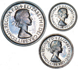 1953 Part Maundy Set (+ Dated Case) - Elizabeth II British Silver Coins - Superb