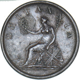 1806 Penny - George III British Copper Coin - Nice