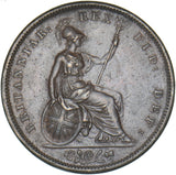 1826 Penny - George IV British Copper Coin - Very Nice