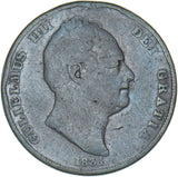 1831 Penny (W.W On Truncation.) - William IV British Copper Coin