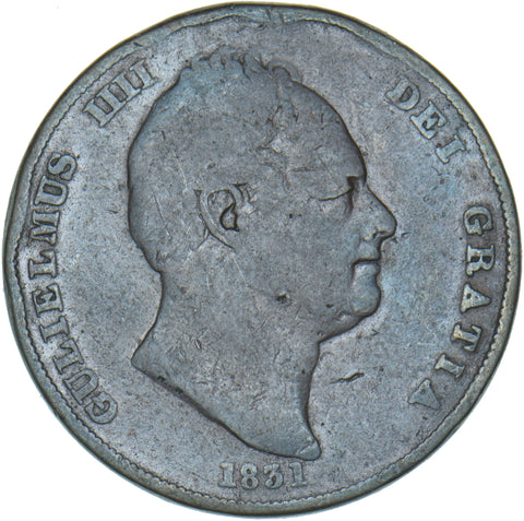 1831 Penny (W.W On Truncation.) - William IV British Copper Coin