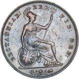 1855 Penny (PT) - Victoria British Copper Coin - Very Nice