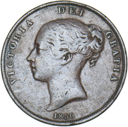 1856 Penny (PT) - Victoria British Copper Coin