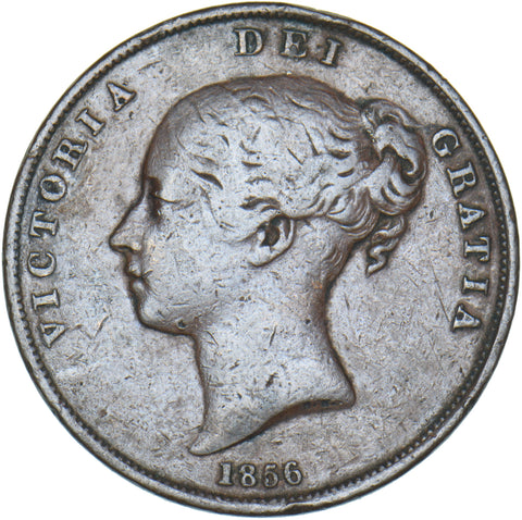 1856 Penny (PT) - Victoria British Copper Coin