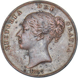 1857 Penny (PT) - Victoria British Copper Coin