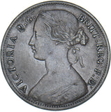 1861 Penny (F33) - Victoria British Bronze Coin - Nice
