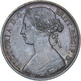 1862 Penny - Victoria British Bronze Coin - Very Nice