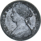 1868 Penny - Victoria British Bronze Coin