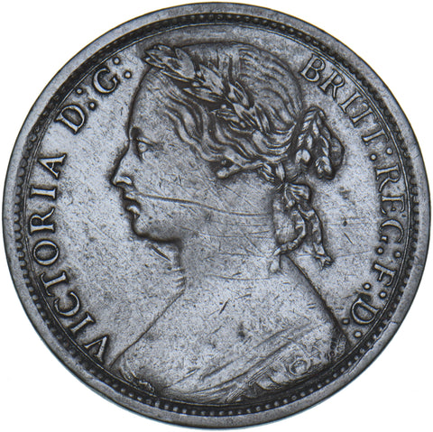 1874 H Penny (F73) - Victoria British Bronze Coin