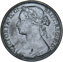 1874 H Penny (F71) - Victoria British Bronze Coin