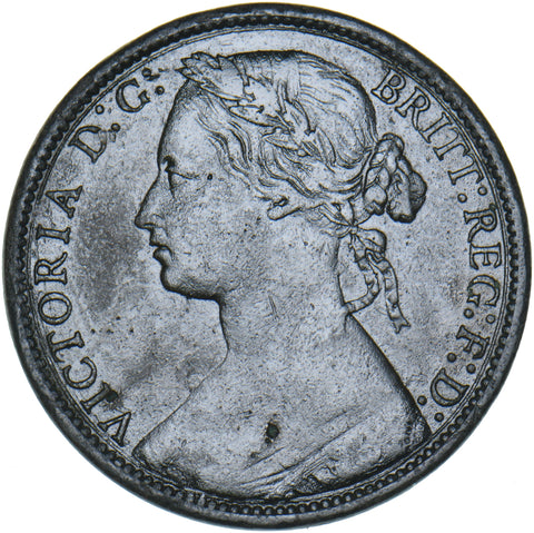 1874 H Penny (F71) - Victoria British Bronze Coin