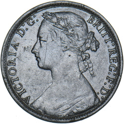 1877 Penny (F91) - Victoria British Bronze Coin