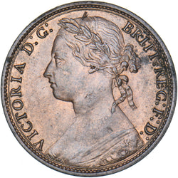 1879 Penny (F97) - Victoria British Bronze Coin - Superb