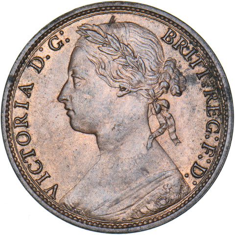 1879 Penny (F97) - Victoria British Bronze Coin - Superb