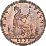 1879 Penny (F97) - Victoria British Bronze Coin - Superb