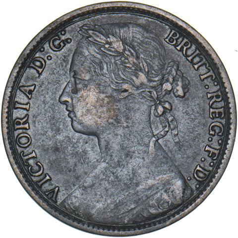 1879 Penny (F97) - Victoria British Bronze Coin - Nice