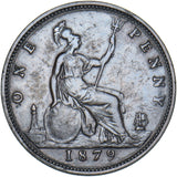 1879 Penny (F97) - Victoria British Bronze Coin