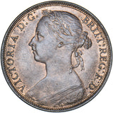 1889 Penny (F128) - Victoria British Bronze Coin - Superb