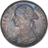 1893 Penny - Victoria British Bronze Coin - Very Nice