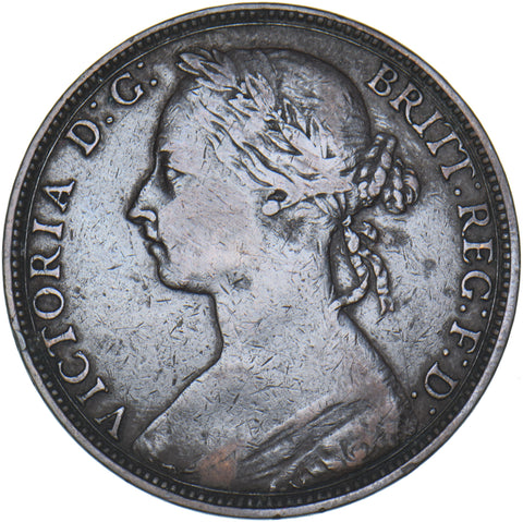 1893 Penny - Victoria British Bronze Coin