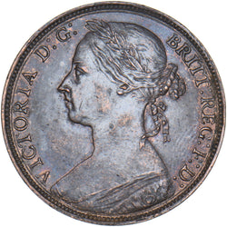 1894 Penny - Victoria British Bronze Coin - Very Nice