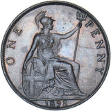 1898 Penny - Victoria British Bronze Coin - Very Nice