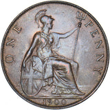 1900 Penny - Victoria British Bronze Coin - Very Nice