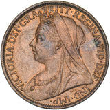 1901 Penny - Victoria British Bronze Coin - Very Nice
