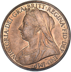 1901 Penny - Victoria British Bronze Coin - Superb
