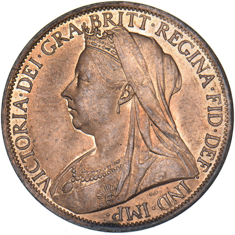 1901 Penny - Victoria British Bronze Coin - Superb