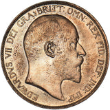 1902 Penny - Edward VII British Bronze Coin - Superb