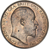 1902 Penny - Edward VII British Bronze Coin - Superb