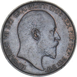 1903 Penny - Edward VII British Bronze Coin - Very Nice