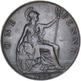 1903 Penny - Edward VII British Bronze Coin - Very Nice