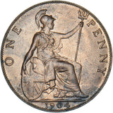 1904 Penny - Edward VII British Bronze Coin - Superb