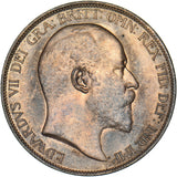 1904 Penny - Edward VII British Bronze Coin - Superb
