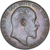 1905 Penny - Edward VII British Bronze Coin - Superb