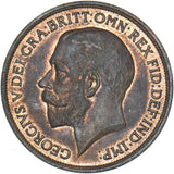 1914 Penny - George V British Bronze Coin - Very Nice