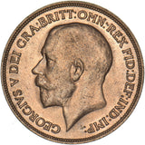 1915 Penny - George V British Bronze Coin - Very Nice