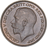 1916 Penny - George V British Bronze Coin - Superb