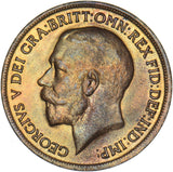 1917 Penny - George V British Bronze Coin - Very Nice