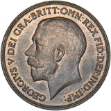 1917 Penny - George V British Bronze Coin - Very Nice
